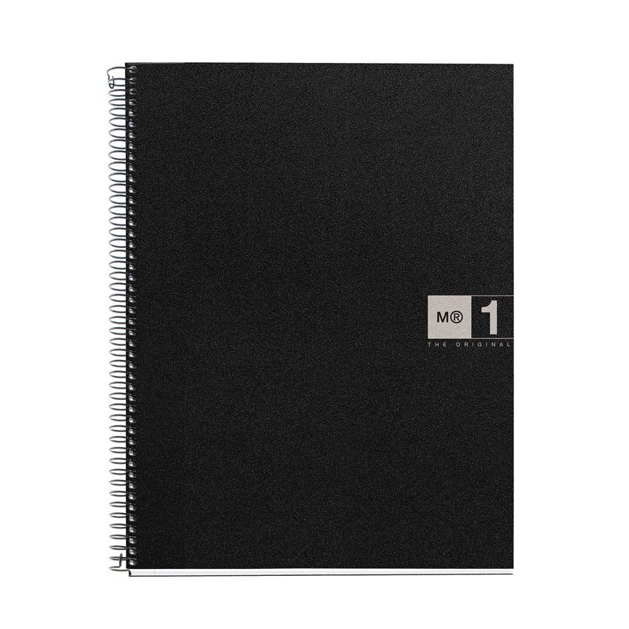 Miquelrius Libreta espiral  A4 80 hojas 5x5 gris