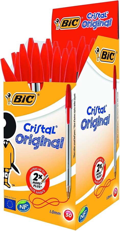 Bic Bolígrafo  Cristal rojo 50u