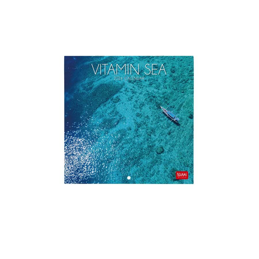 Legami Calendario pared  18X18 2024 Vitamin Sea