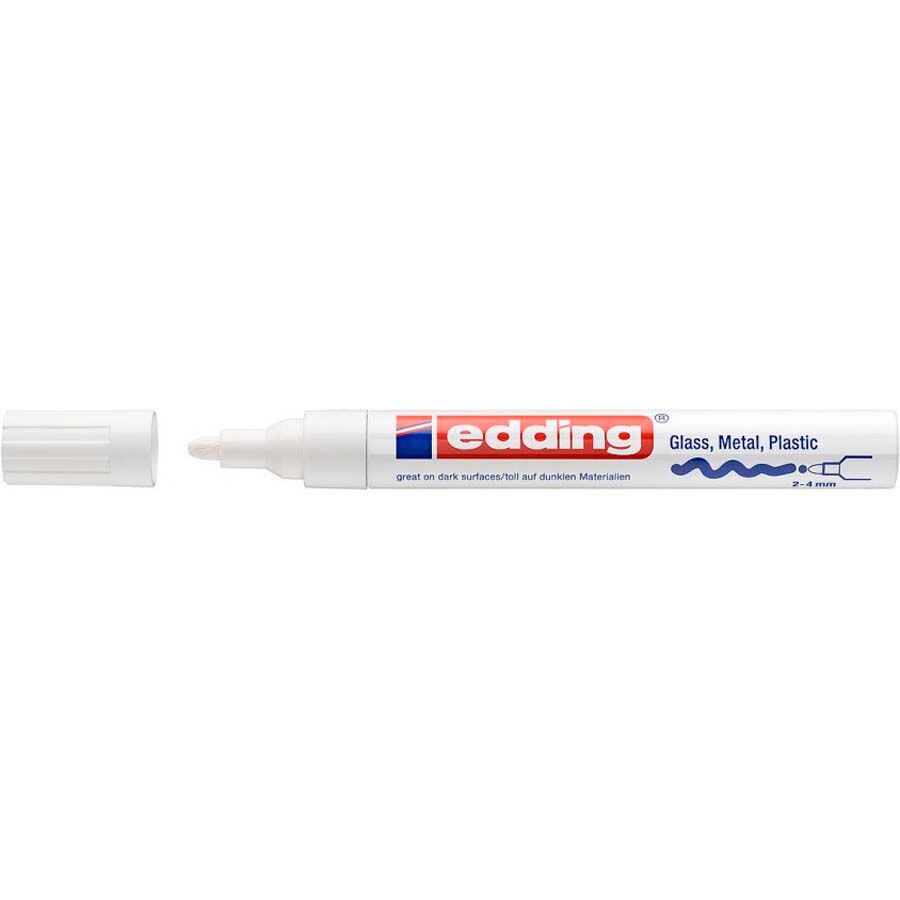 Edding Rotulador permanente  750 blanco 10u