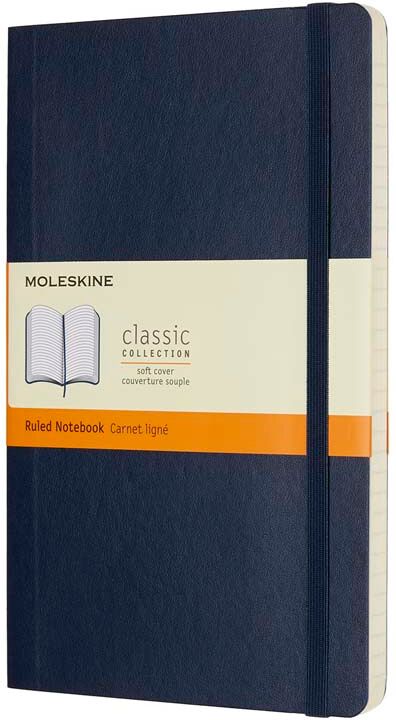 Moleskine Libreta  Soft L Azul Raya