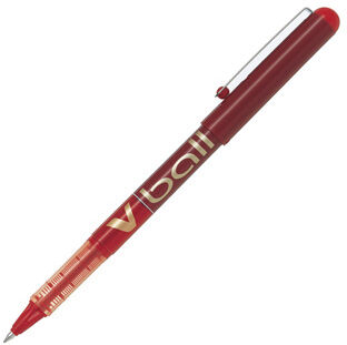 Pilot Roller  V-Ball rojo 12u