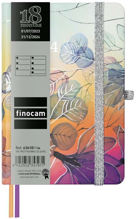 Finocam Agenda 18 meses  Minimal M3 23-24 S/Vista Mul Pretty