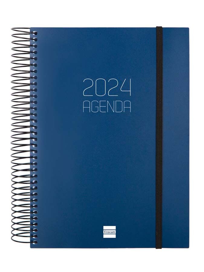 Finocam Agenda  Opaque E10 día/pág 2024 Azul cas