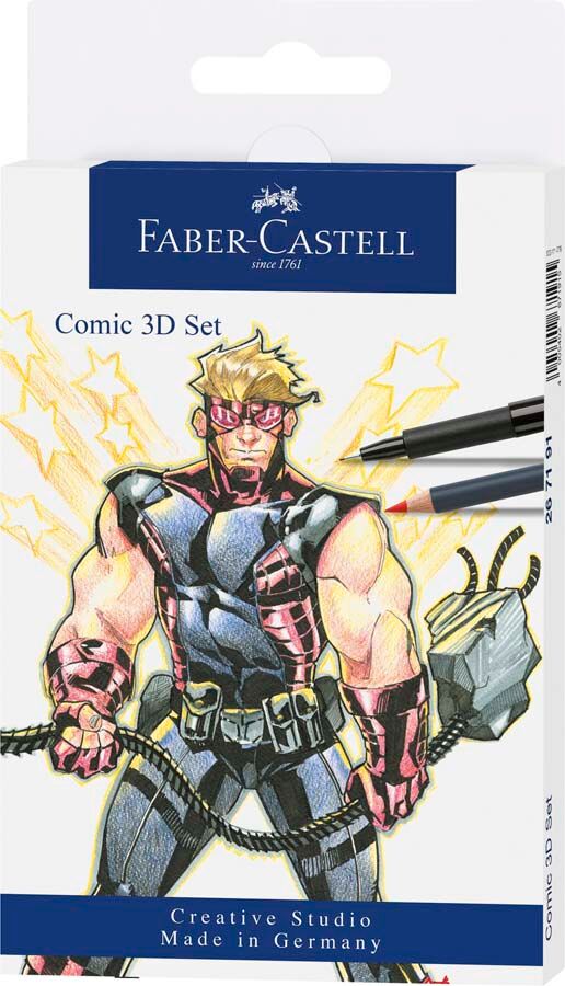 Faber-Castell Estuche Regalo  Ilustr. Cómic 3D 11 pzs