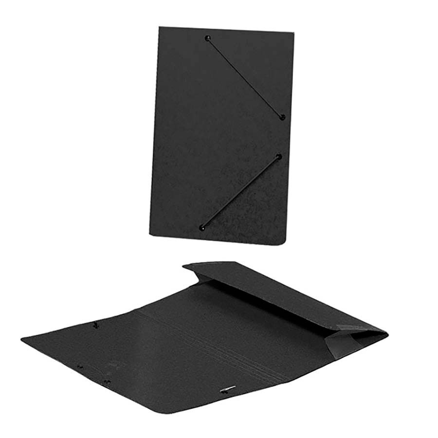 Senfort Carpeta gomas y bolsa Folio  negro