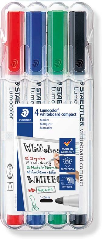 Staedtler Rotuladores para pizarra blanca  Lumocolor 4u