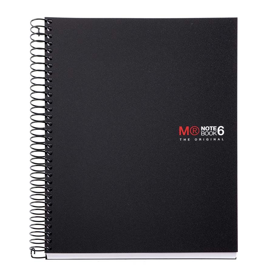 Miquelrius Notebook 6  A5 150 fulls 5x5 5x5 negre