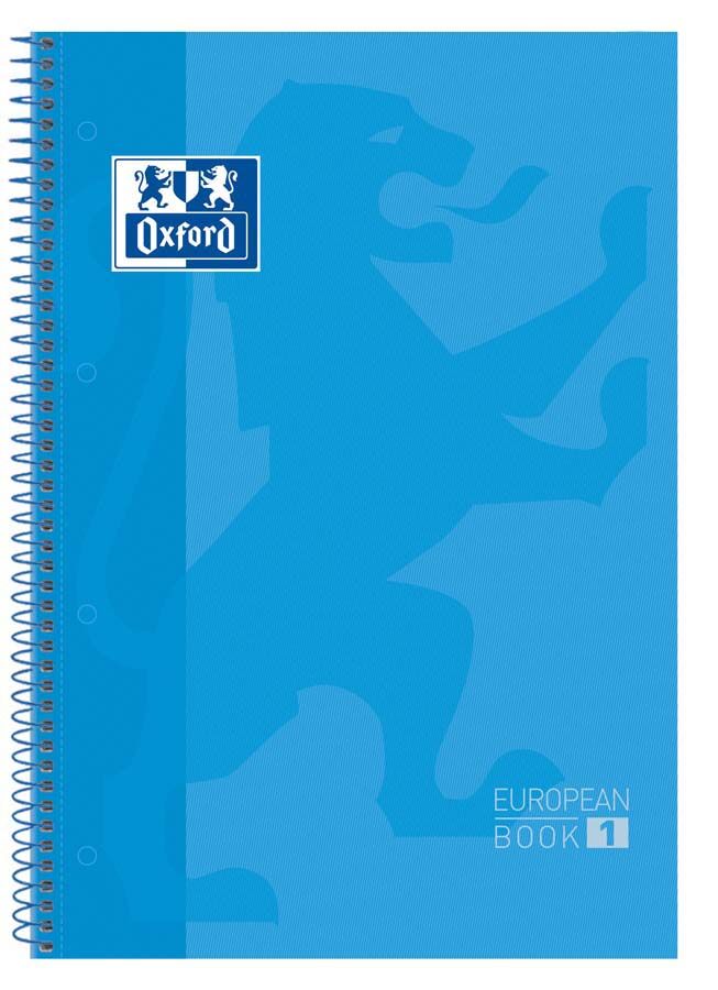 Oxford Notebook  EuropeanBook 1 A4 80 hojas 5x5 turquesa