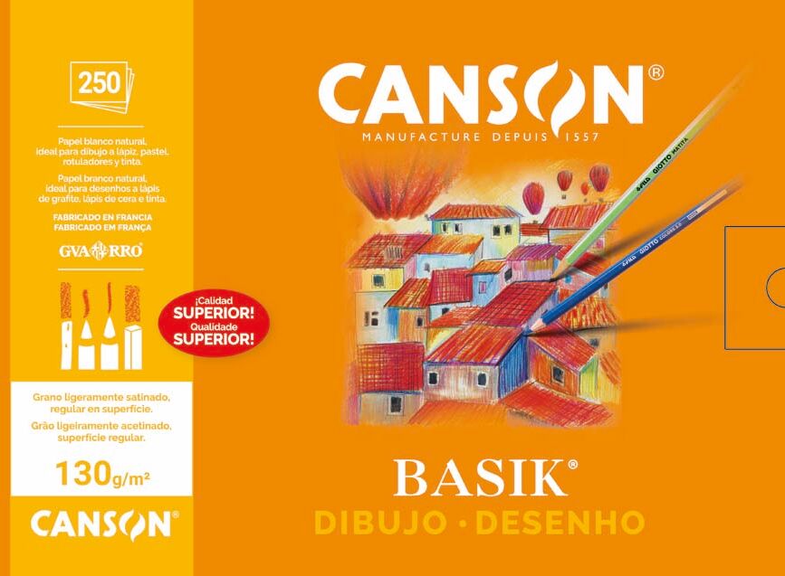 Canson Papel de dibujo  A4 250 hojas