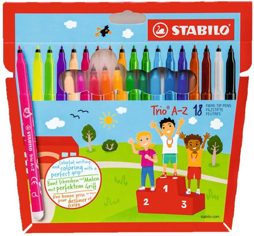 Stabilo Rotulador  Trio A-Z 18 colores