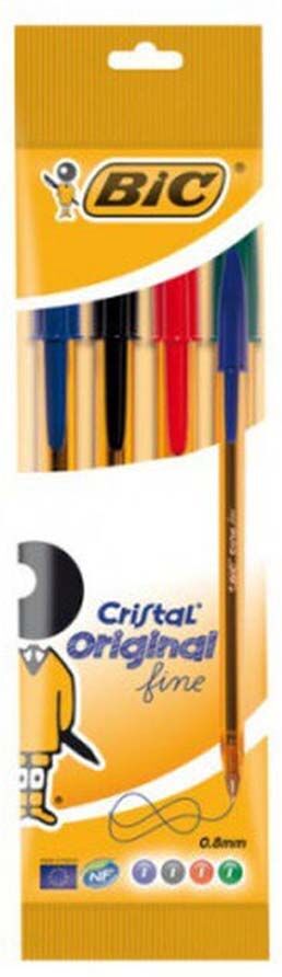 Bic Bolígrafos  Cristal Original Fine 4 colores