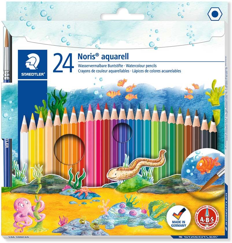 Staedtler Lápices de colores Stedtler Noris Aquarell 24 colores