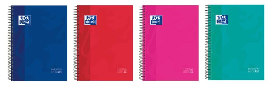 Oxford Notebook  EuropeanBook 10 A4+ 150 hojas 5x5 tapa extradura