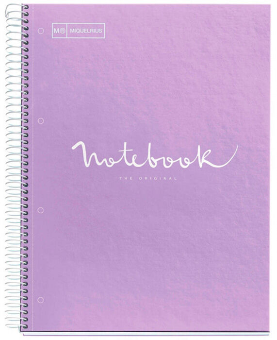 Miquelrius Notebook  Emotions A4 80 hojas 5x5 lavanda