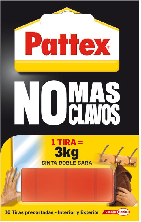 Pattex Cinta adhesiva doble cara  No más clavos