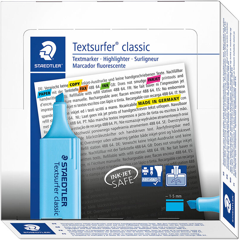 Staedtler Marcador  Textsurfer azul 10u