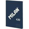 Milan Libreta grapada A4 48h 4x4  1918 azul