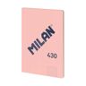 Milan Libreta grapada A4 48h 4x4  1918 rosa