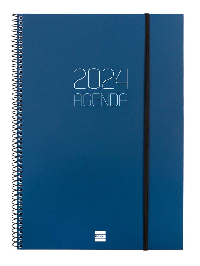 Finocam Agenda Opaque E40 sem/vista V 2024 Azul cat
