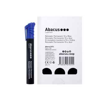 Abacus Rotulador permanente  10 u. 4 mm Azul