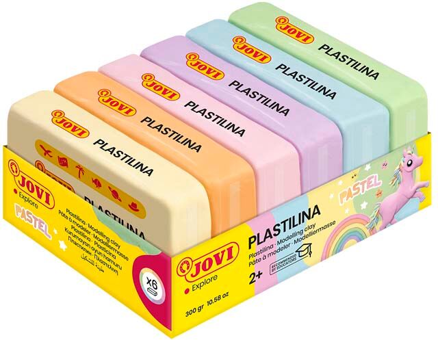 Jovi Plastilina  Pastel 50g 6 colores