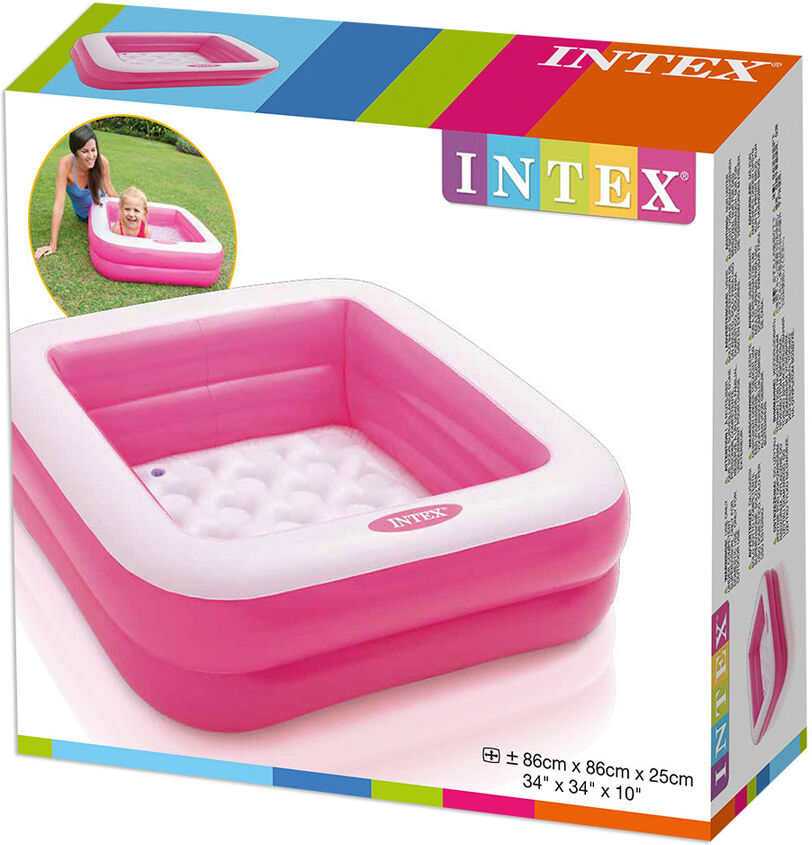 Intex Piscina Bebé Inflable Cuadrada 86X86X25C