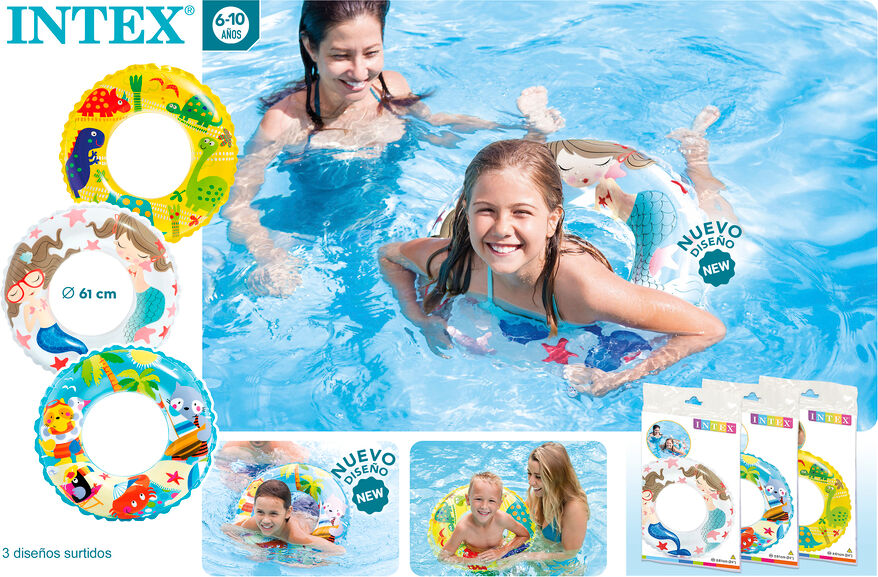 Intex Flotador  61 Cms Modelos Surtidos