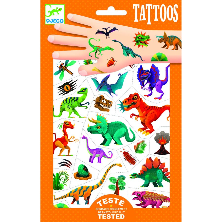 Djeco Tattoos Body Art Dino Club