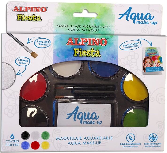 Alpino Estoig Maquillaje Aquarel.la 6 colores