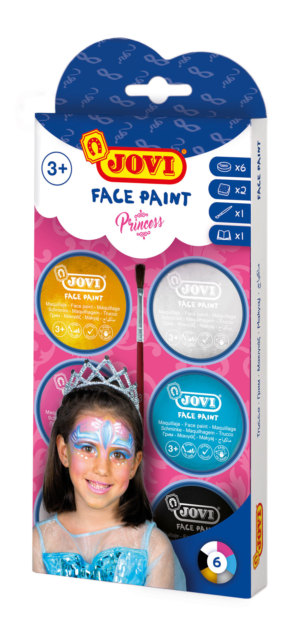 Jovi Maquillaje en crema  Princess 6 colores