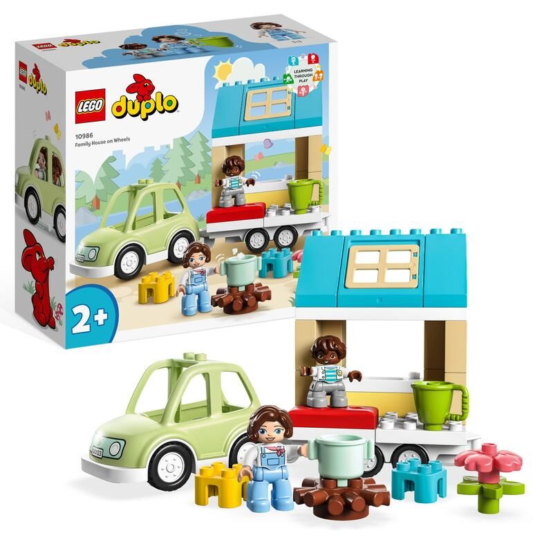 LEGO® Duplo Casa Familiar con Ruedas y Coche 10986