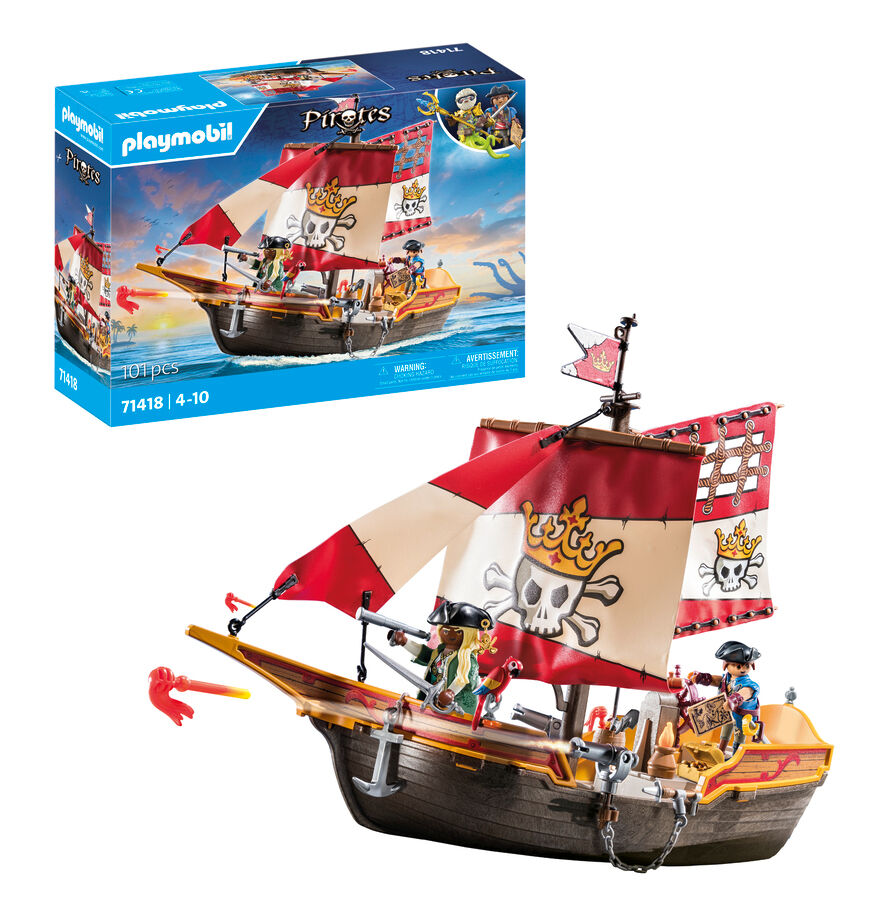 Playmobil Pirates Barco Pirata 71418