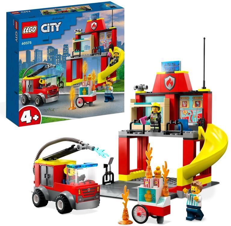 LEGO® City Parque de Bomberos y Camión de Bomberos 60375