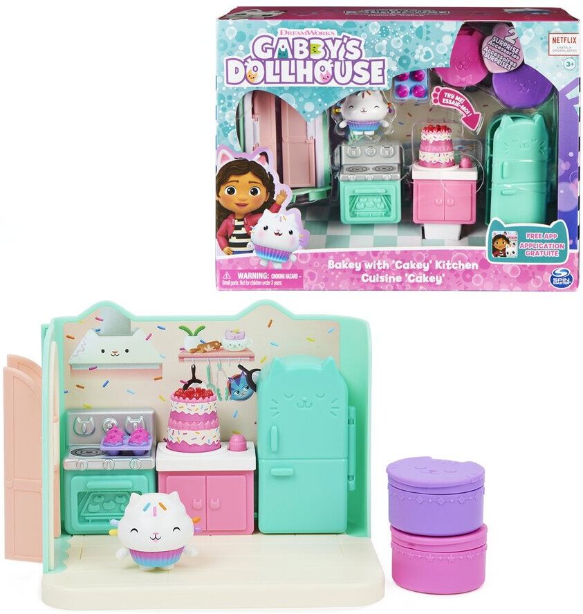 Spin Master Gabby Doll House habitación deluxe cocina muffin