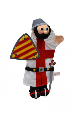 Abacus Caballero Sant Jordi. Títere de mano