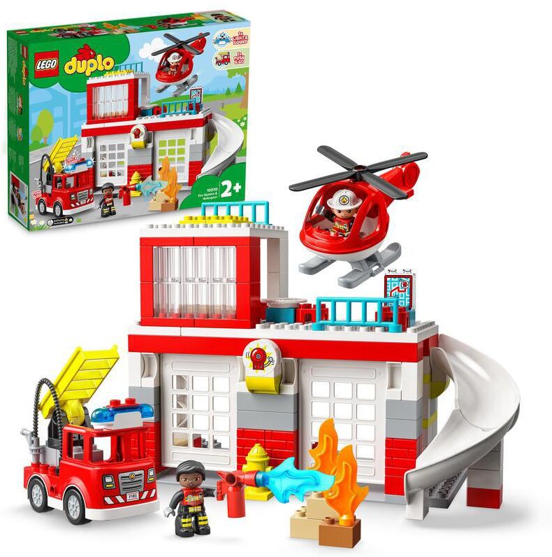 LEGO® Duplo Parque de Bomberos y Helicóptero 10970