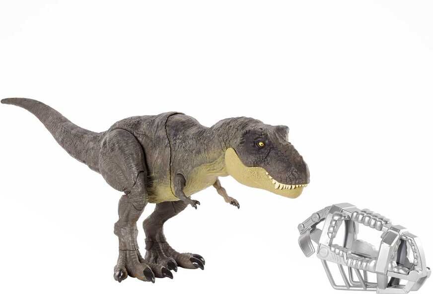 Mattel Figura  T-Rex Pisa y Ataca Jurassic World