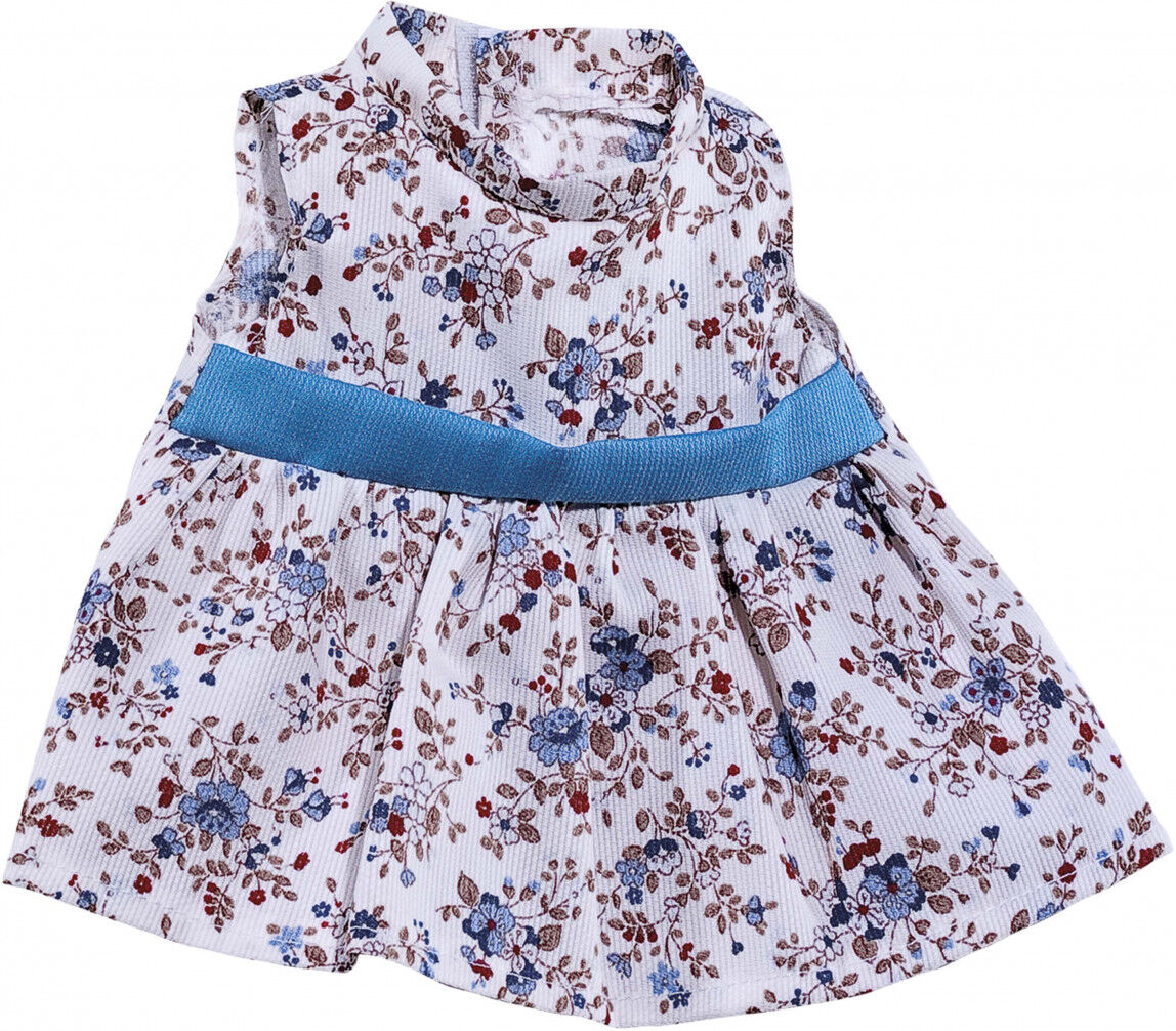 Abacus Ropa para muñeco  Vestido estampado flor pértiga Azul