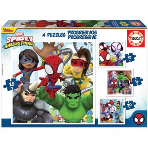 Educa Borras Puzle Progressius 12-16-20-25 Spidey