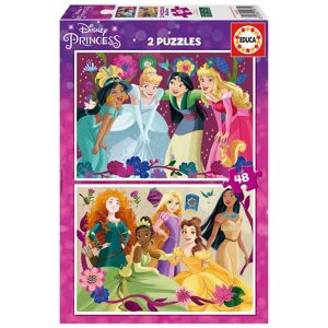 Educa Borras Puzle 2x48 piezas Disney Princess