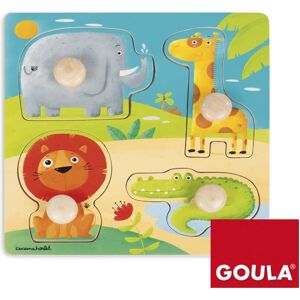 Goula Puzle de madera de animales de la selva