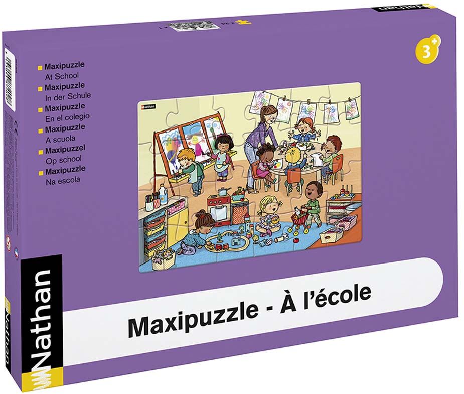 Nathan Puzzle maxi  En la escuela 24 piezas