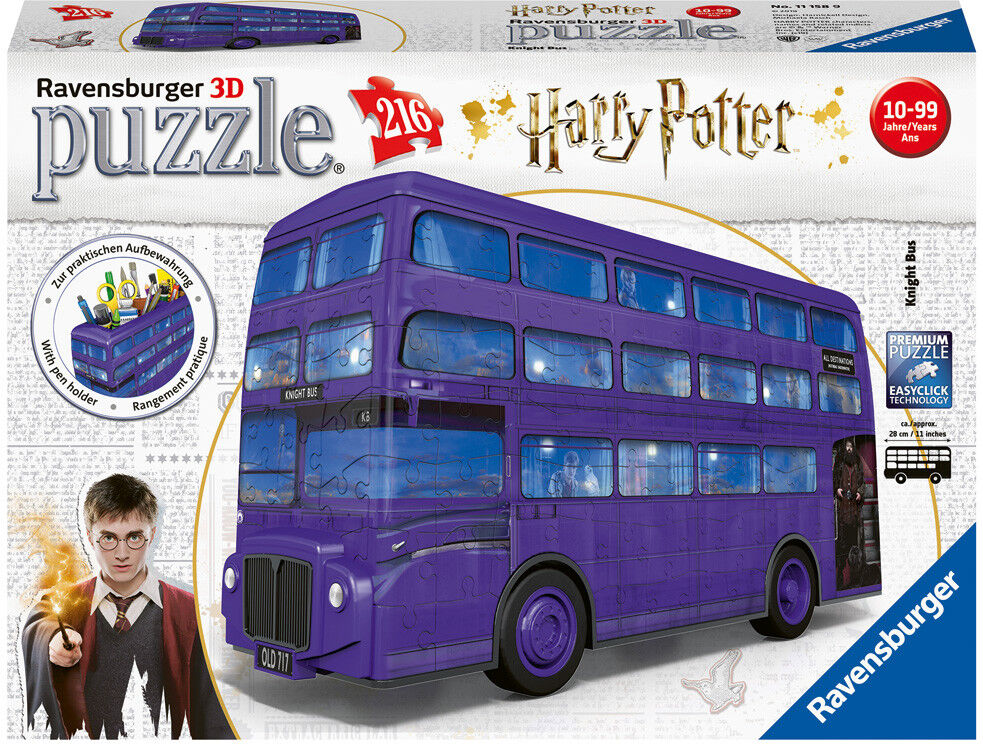 Ravensburger Puzle 3D  216 piezas Autobús Harry Potter