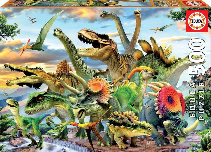 Educa Borras Puzle 500 piezas Dinosaurios