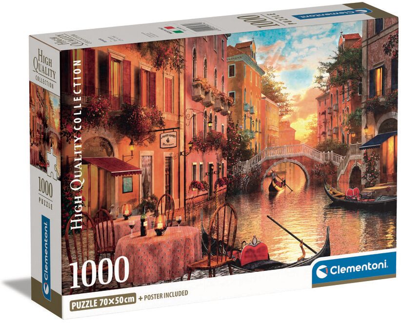 Clementoni Puzle 1000 piezas Compackbox Venecia