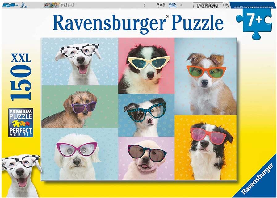 Ravensburger Puzle XXL 150 piezas Perros con gafas