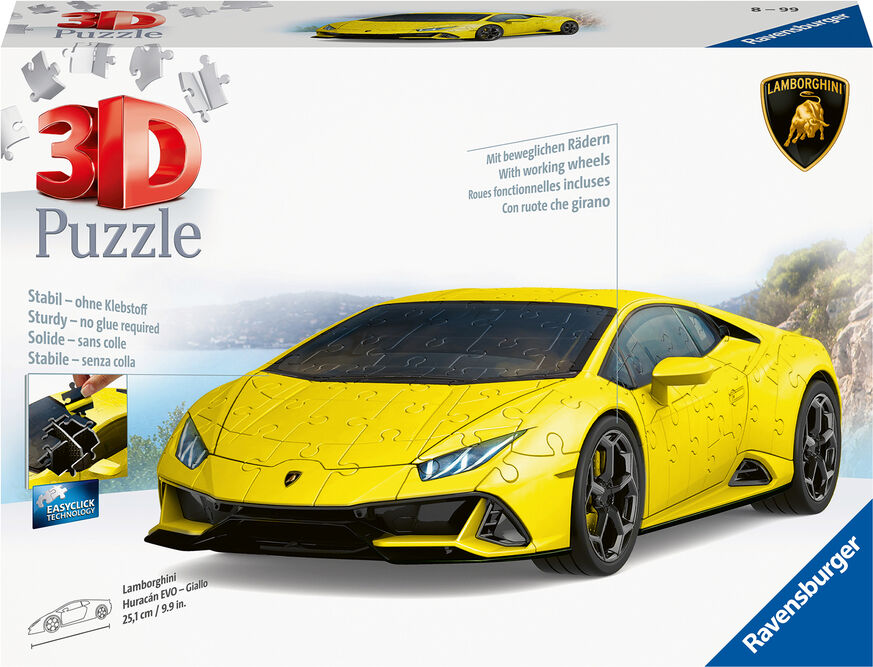 Ravensburger Puzle 3D Lamborghini Huracán Evo Groc