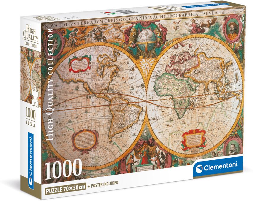 Clementoni Puzle 1000 piezas Compackbox Old Map