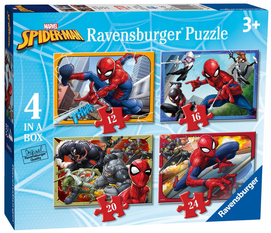 Ravensburger Puzle progresivos 12-16-20-24 Spiderman